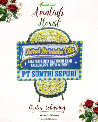 Papan Bunga Duka di Tingginambut